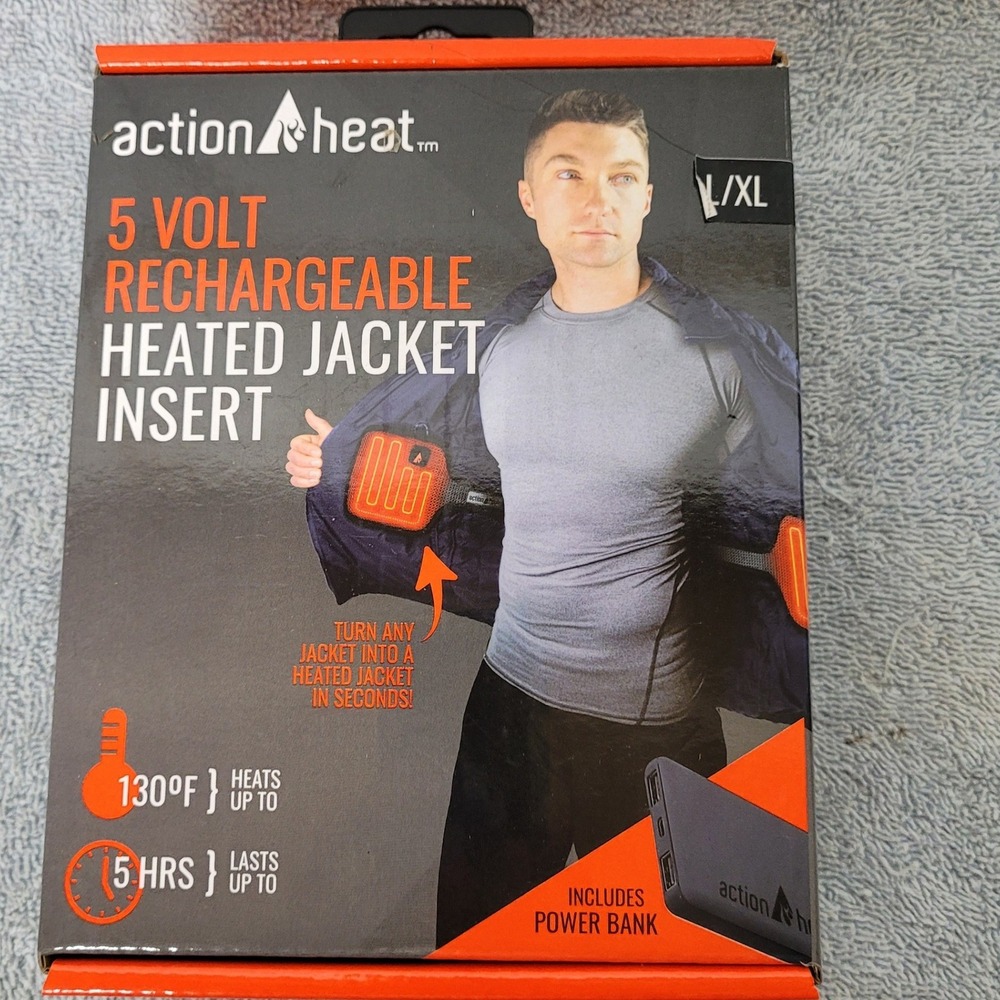 ActionHeat‎ 5 Volt Rechargeable Heated Jacket Insert Kit 6000mAh Power Bank